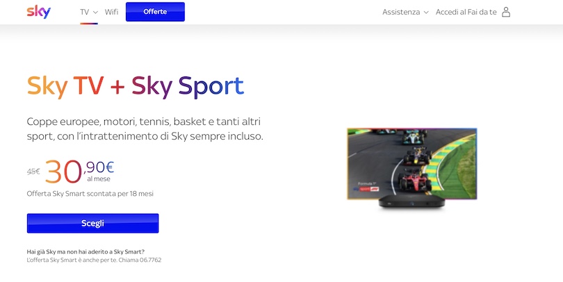 Pacchetto Sky Sport