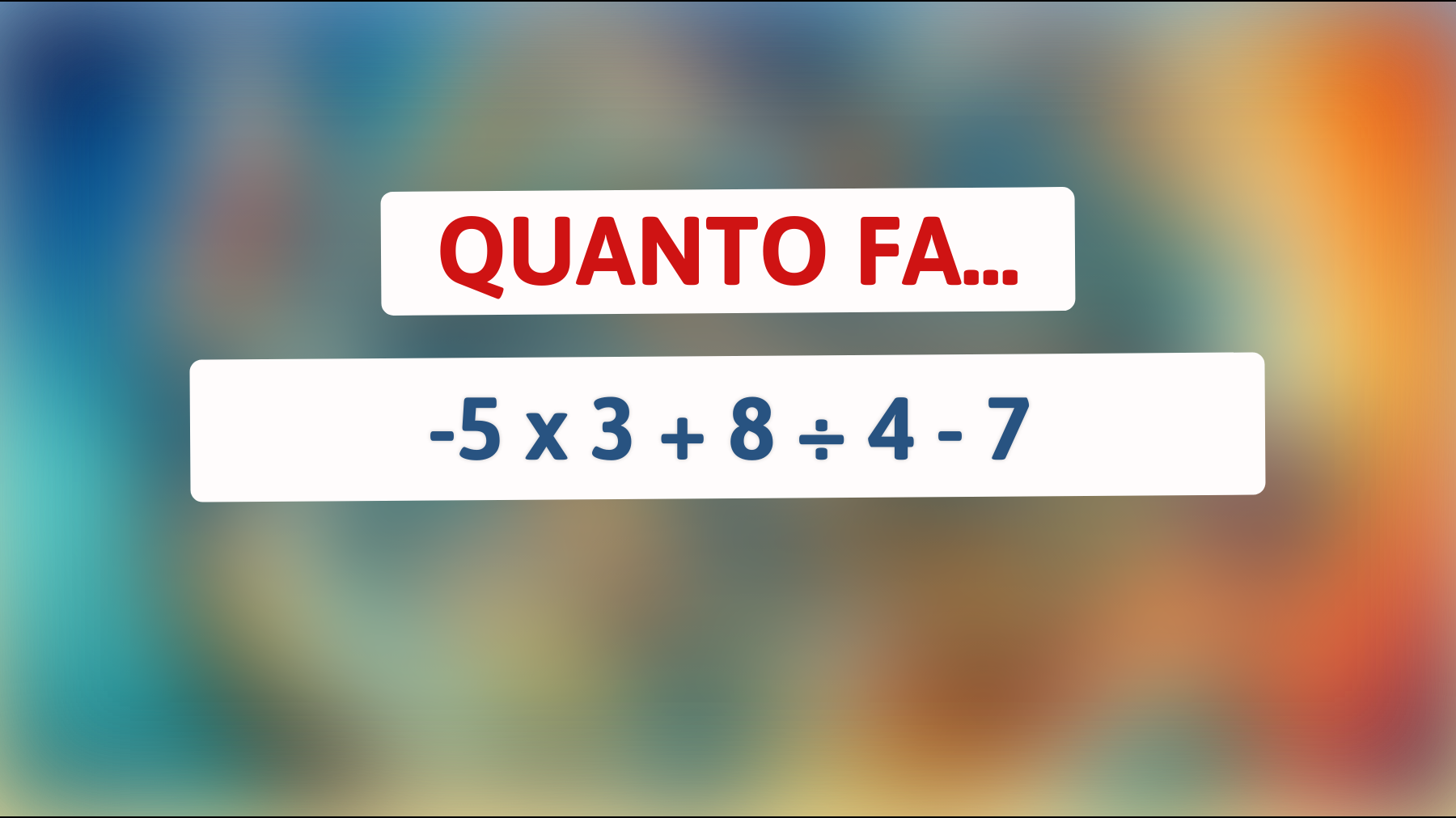 Scopri se sei un vero genio in matematica: riesci a risolvere questo indovinello che sta facendo impazzire tutti?"